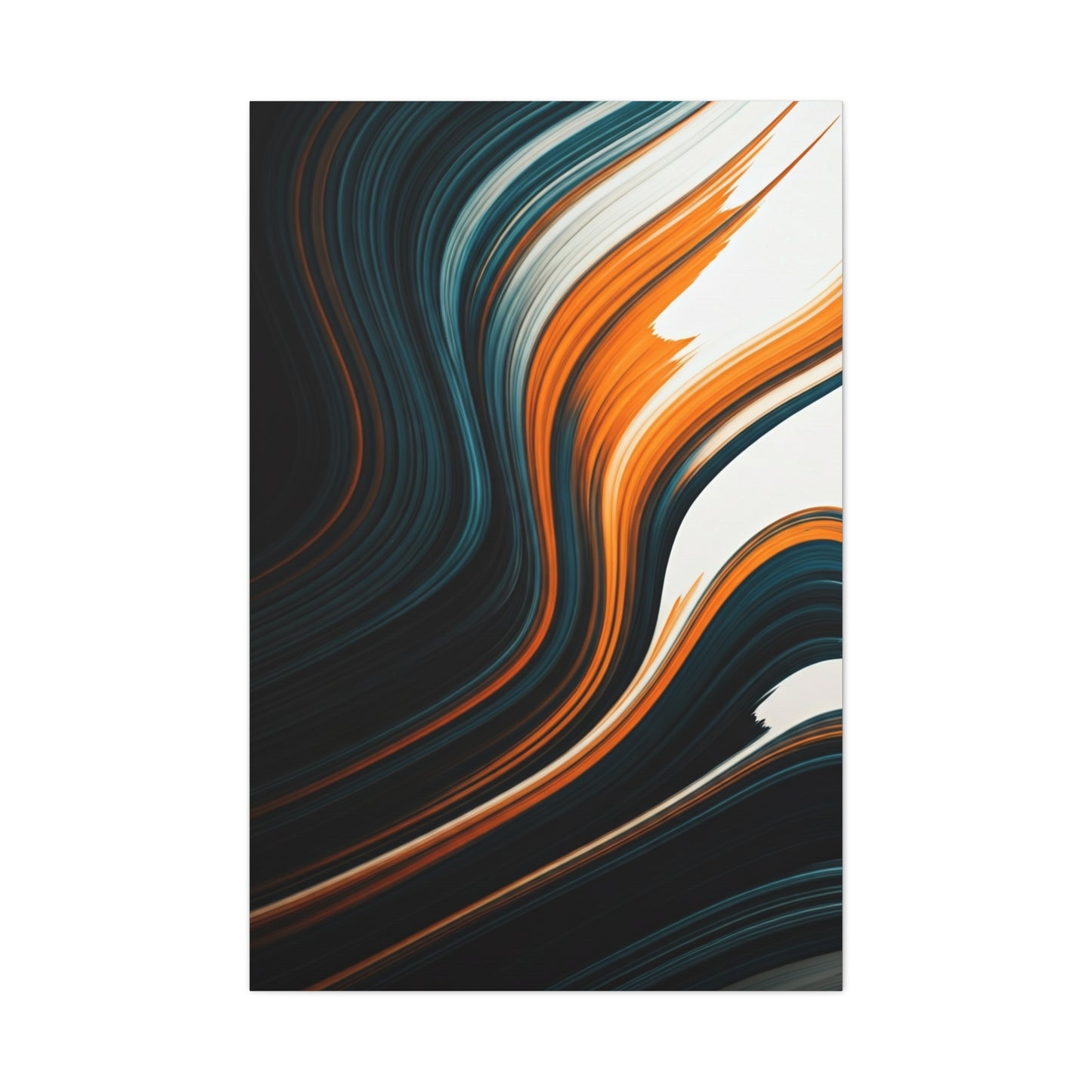 Dark Streamline Abstract Wall Art & Canvas Prints