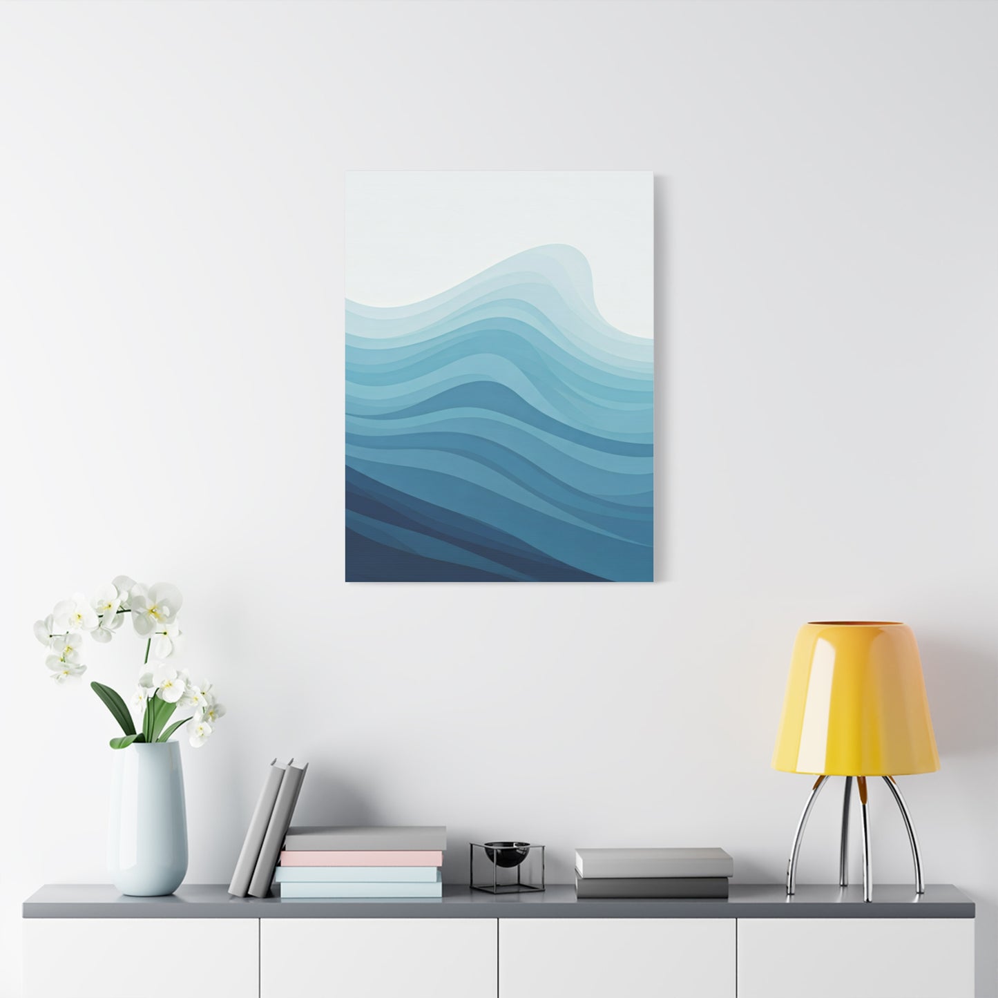 Layered Ocean Waves Abstract Wall Art & Canvas Prints