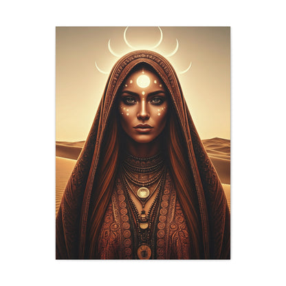 Moonlit Desert Priestess Wall Art & Canvas Prints