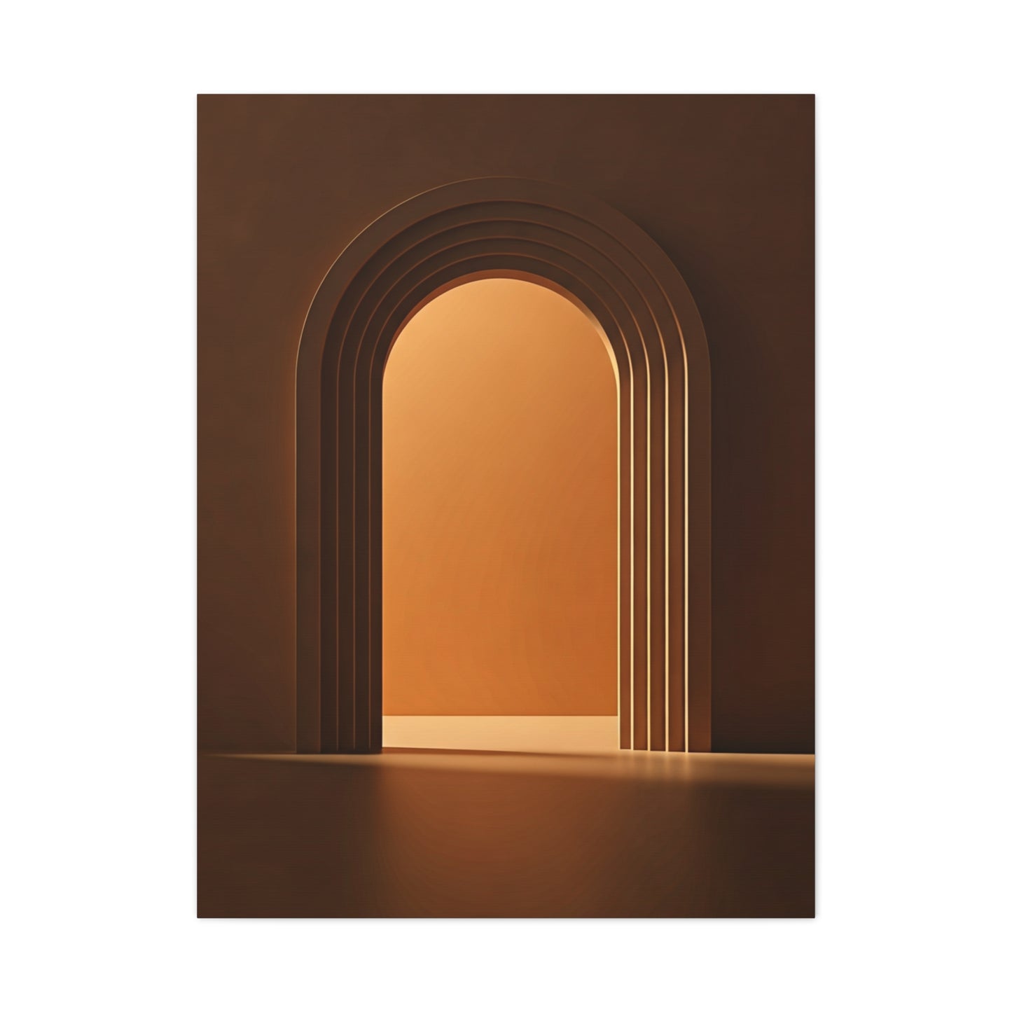 Warm Architectural Archway Glow Wall Art & Canvas Prints