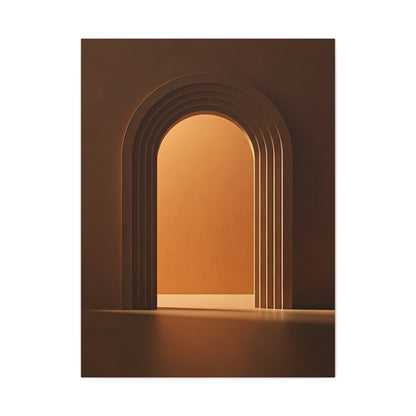 Warm Architectural Archway Glow Wall Art & Canvas Prints
