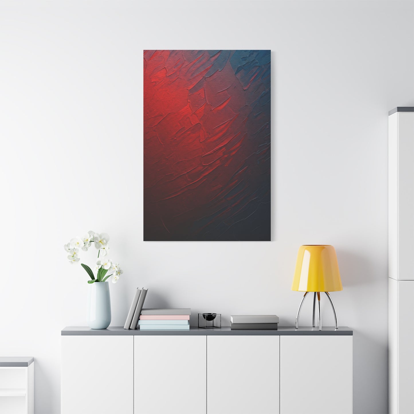 Crimson Depth Texture Wall Art & Canvas Prints