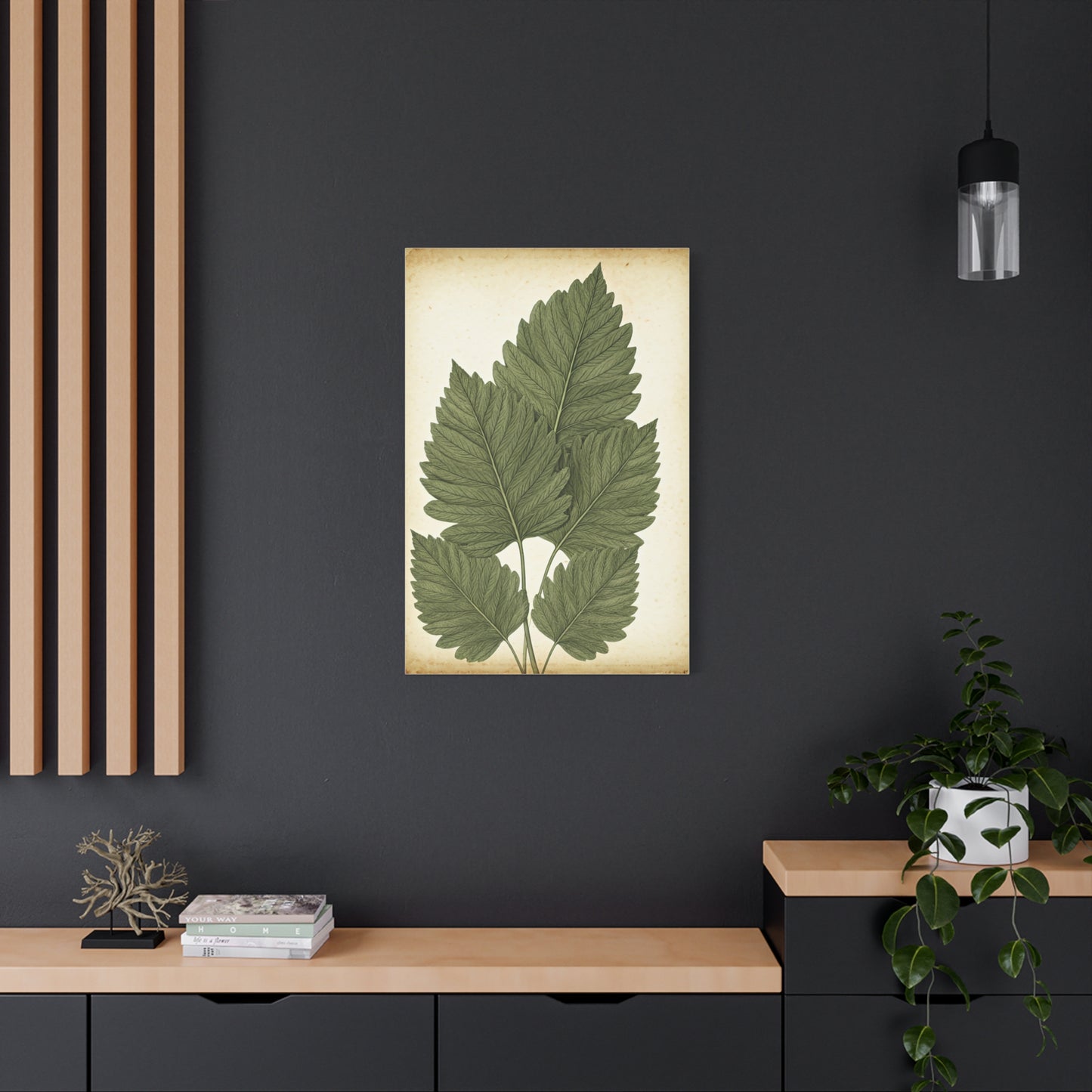 Vintage Leaf Study Illustration Wall Art & Canvas Prints