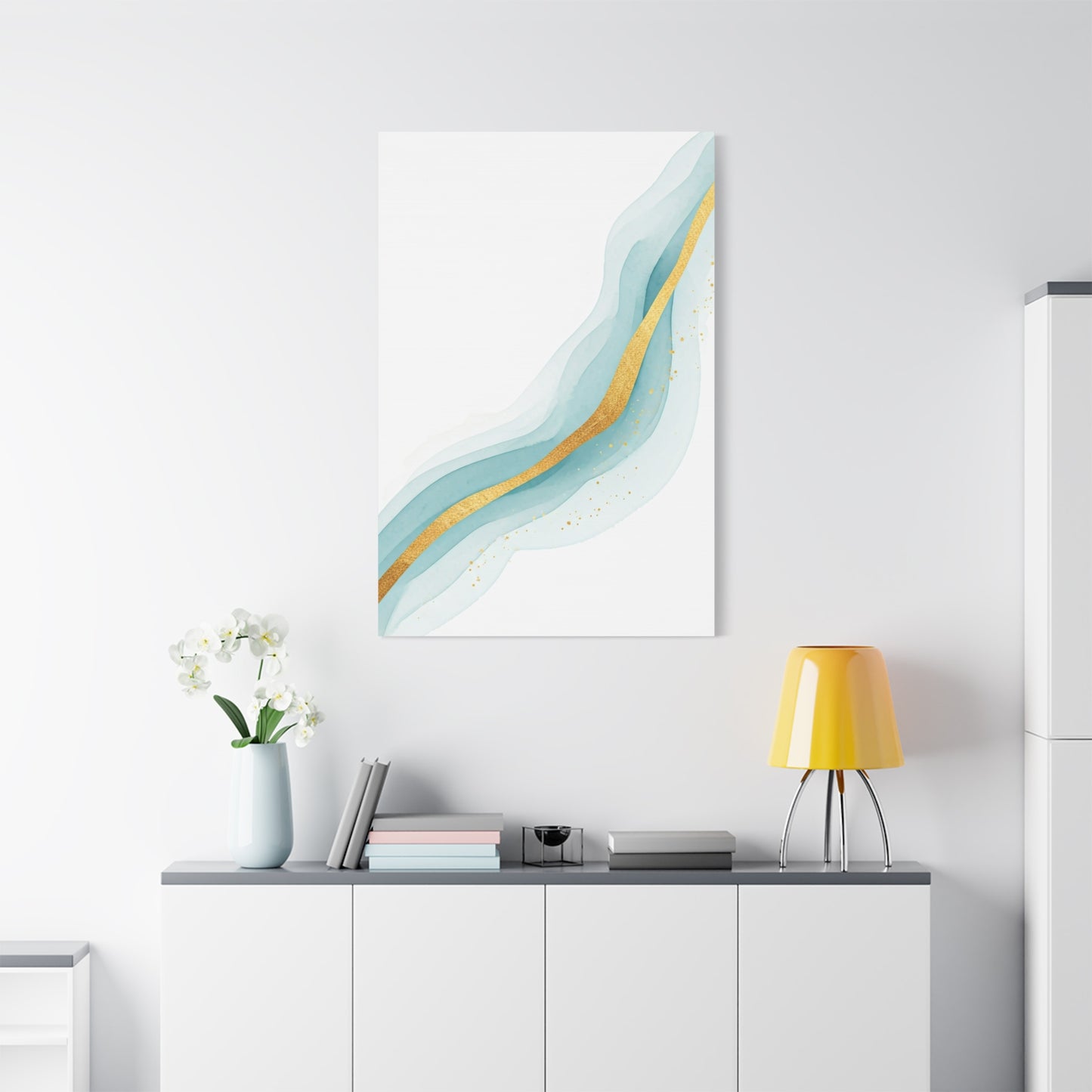 Gold Vein Flow Abstract Wall Art & Canvas Prints