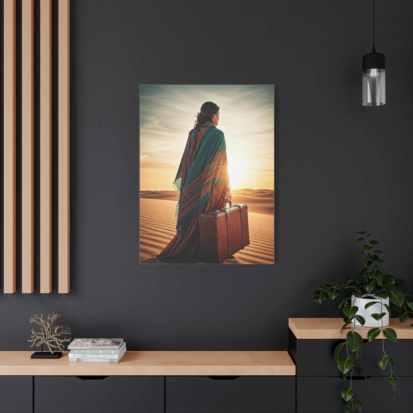 Desert Journey at Golden Hour – Wall Art & Canvas Prints