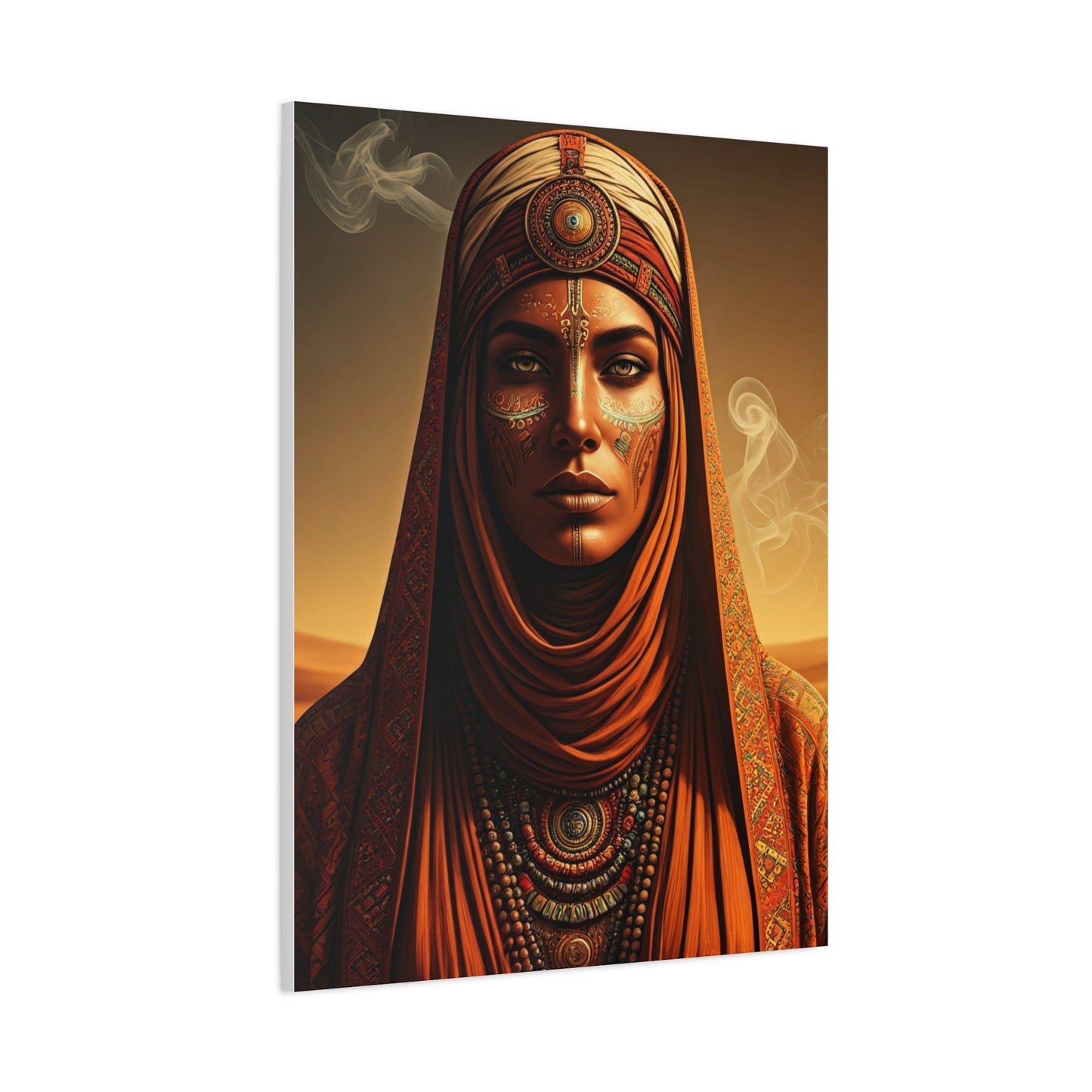 Desert Oracle with Sacred Symbols Wall Art & Canvas Prints