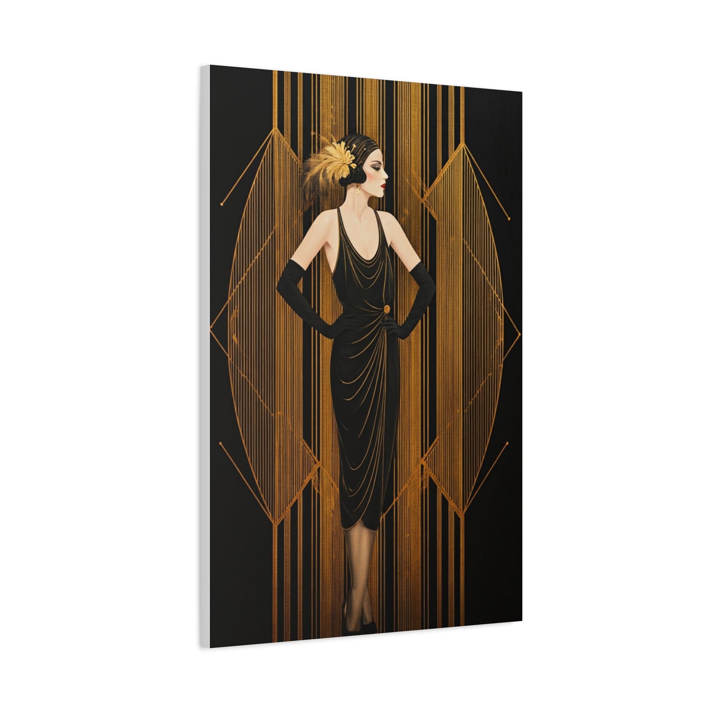 Roaring Twenties Glamour Lady Wall Art & Canvas Prints