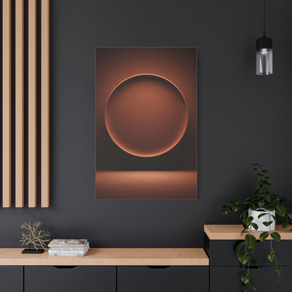 Luminous Bronze Sphere Minimal Wall Art & Canvas Prints