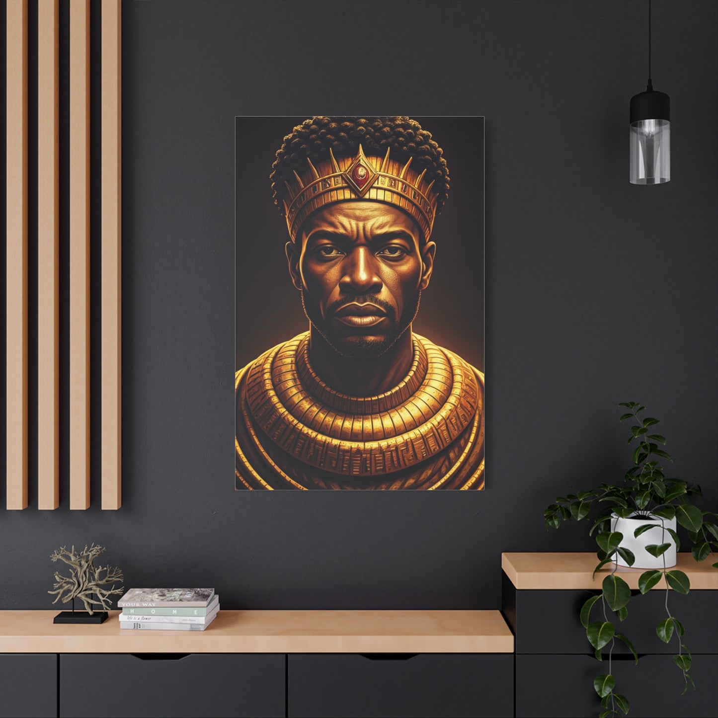 Golden Sovereign King Portrait Wall Art & Canvas Prints