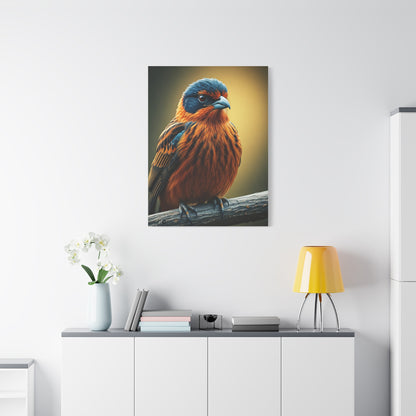 Golden Chest Songbird Portrait Wall Art & Canvas Prints