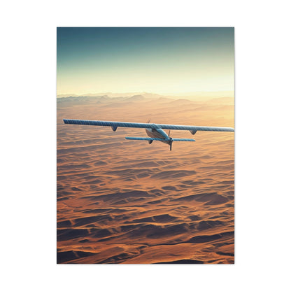 Desert Horizon Aircraft Journey Wall Art & Canvas Prints