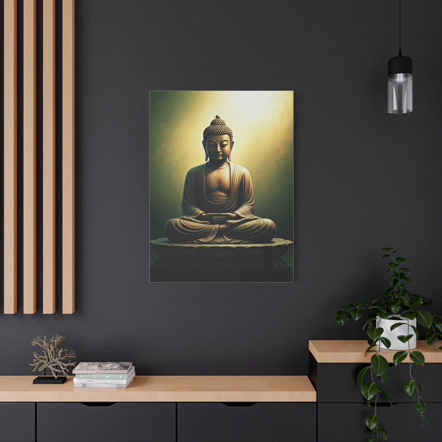 Serene Emerald Buddha Meditation Wall Art & Canvas Prints