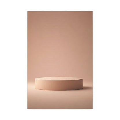 Soft Round Pedestal Minimal Display Wall Art & Canvas Prints