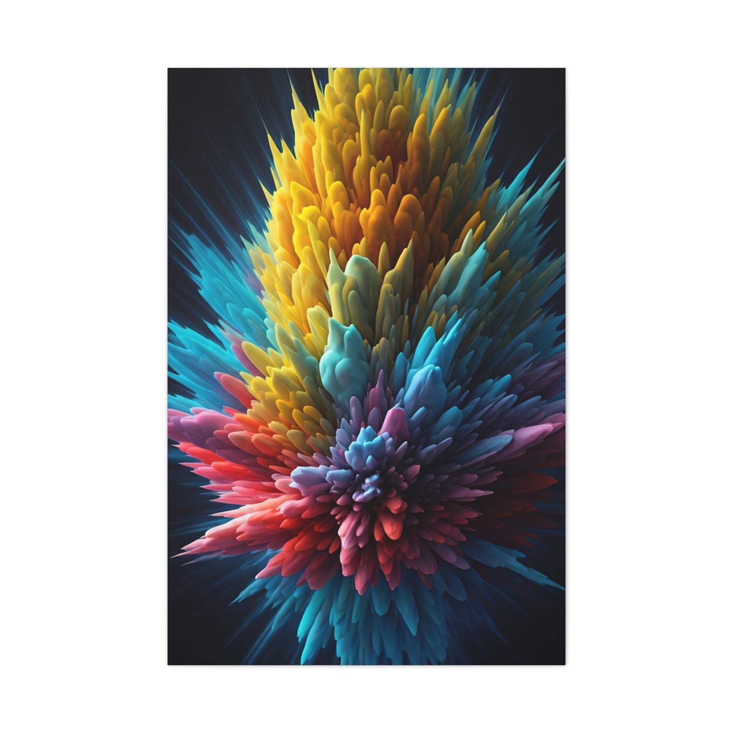 Vibrant Energy Bloom Abstract Wall Art & Canvas Prints