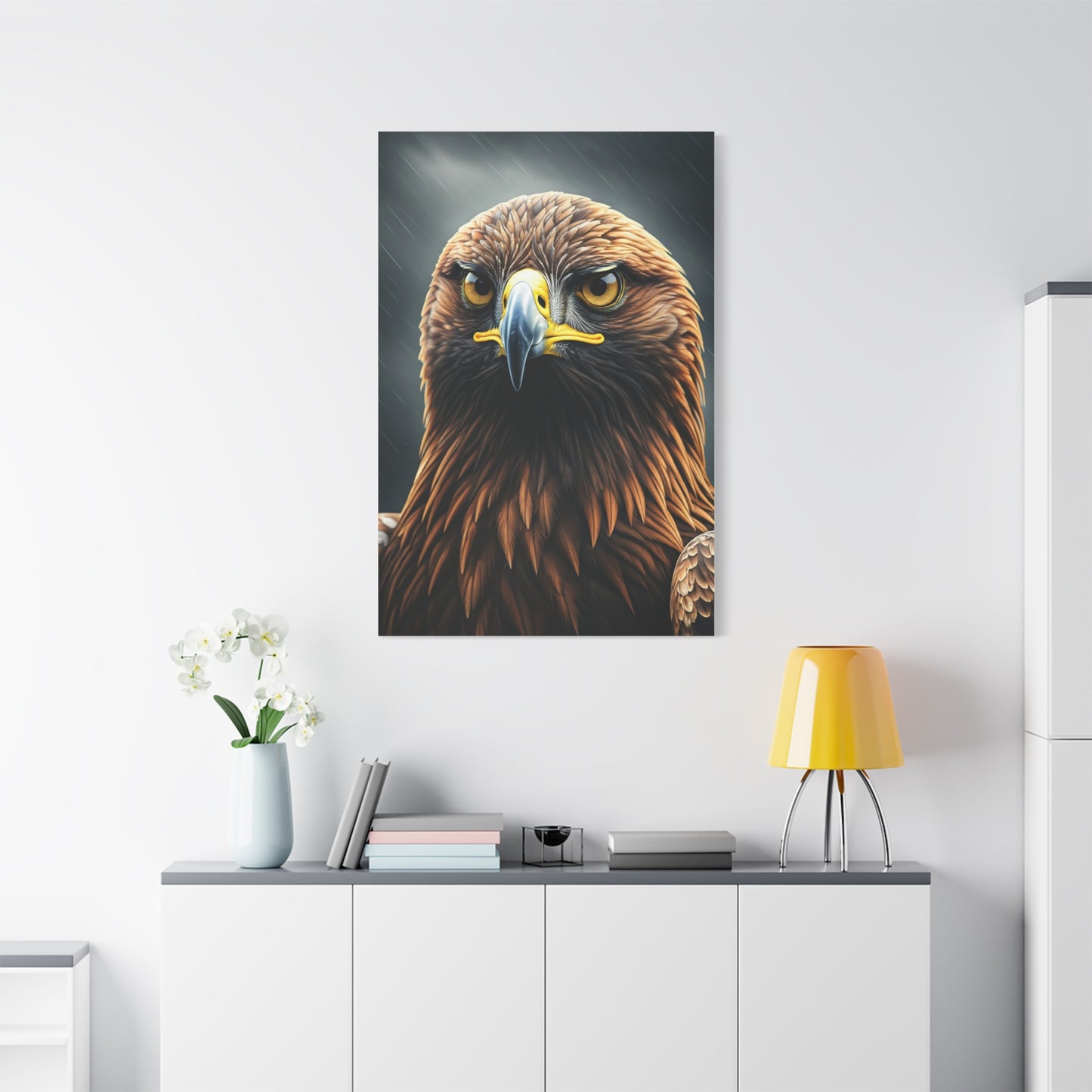 Golden Eagle Intensity Wall Art & Canvas Prints