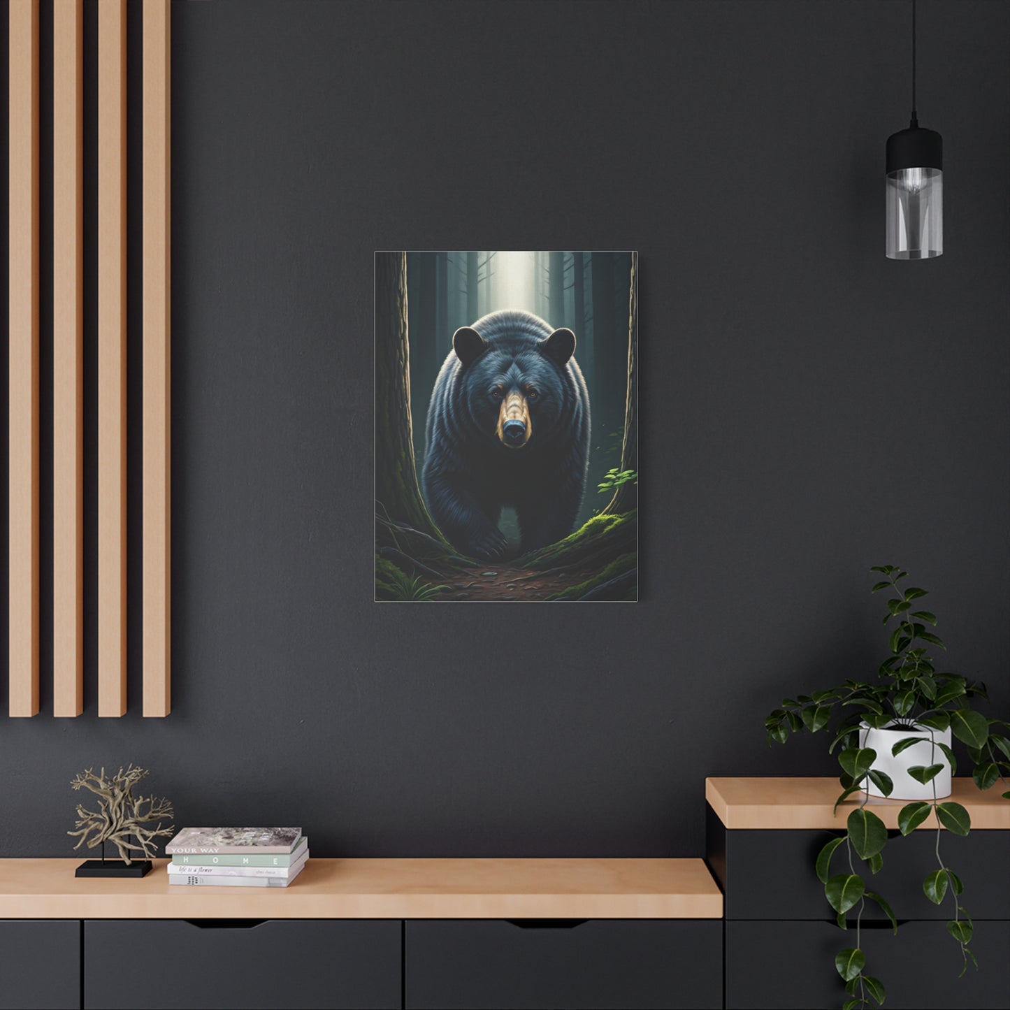 Forest Path Guardian Bear Wall Art & Canvas Prints