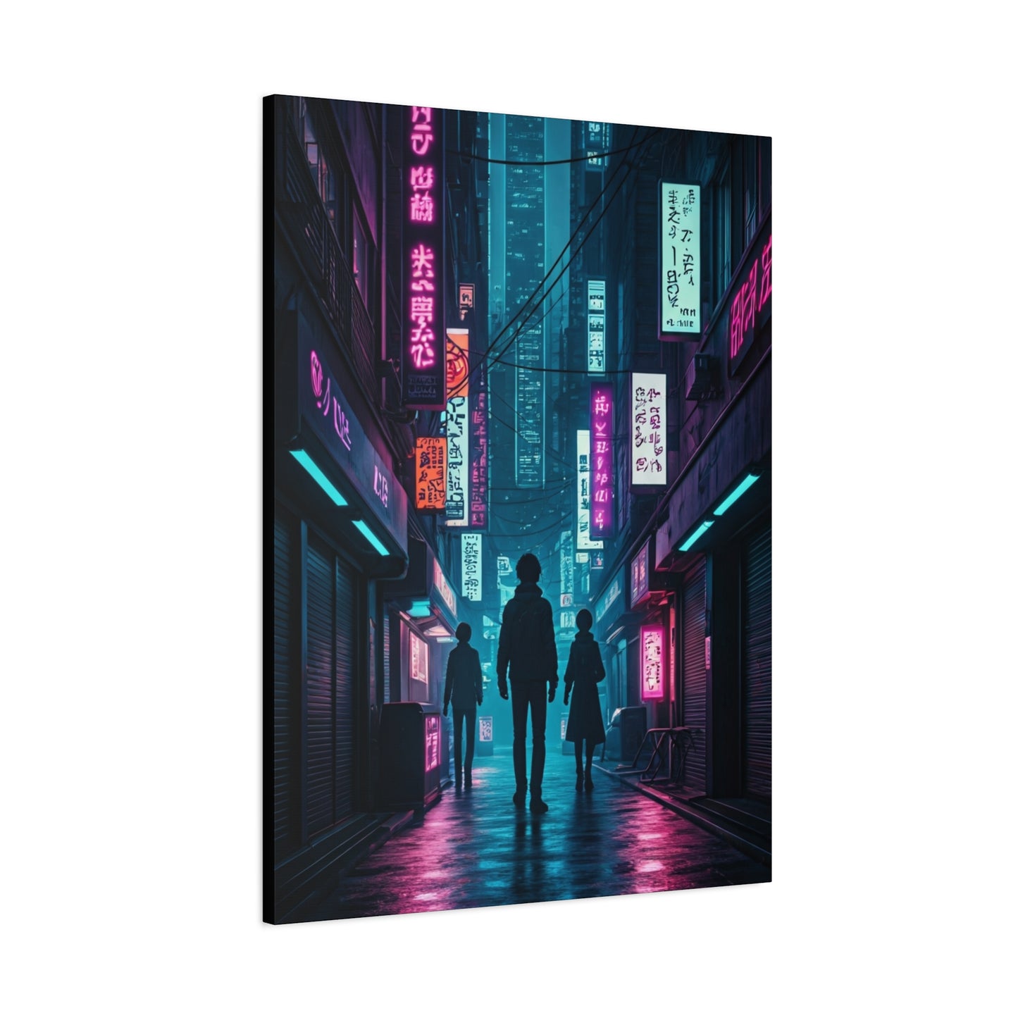 Neon Alley Wanderers Wall Art & Canvas Prints