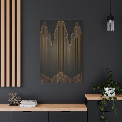 Golden Metropolis Towers Wall Art & Canvas Prints