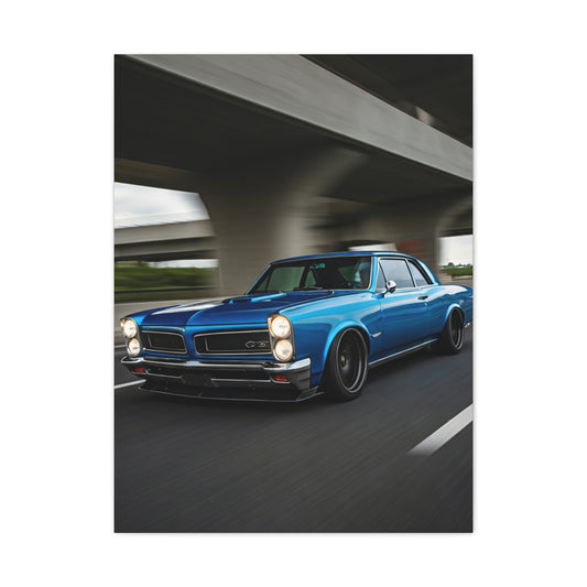 1965 Pontiac GTO Elevated Bypass Pursuit Wall Art & Canvas Prints