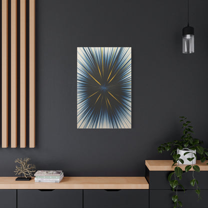 Radiating Blue and Gold Abstract Wall Art & Canvas Prints