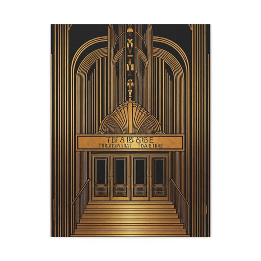Grand Theatre Entrance Art Deco Wall Art & Canvas Prints