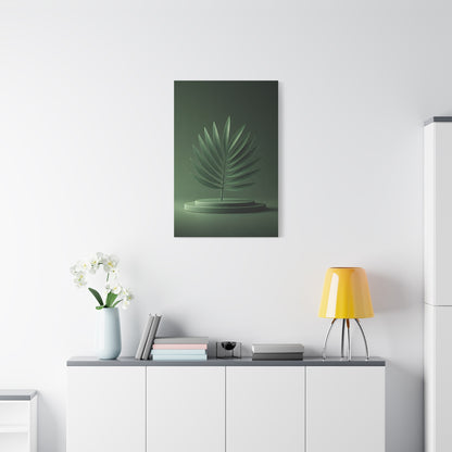 Sculpted Palm Leaf Minimalist Wall Art & Canvas Prints