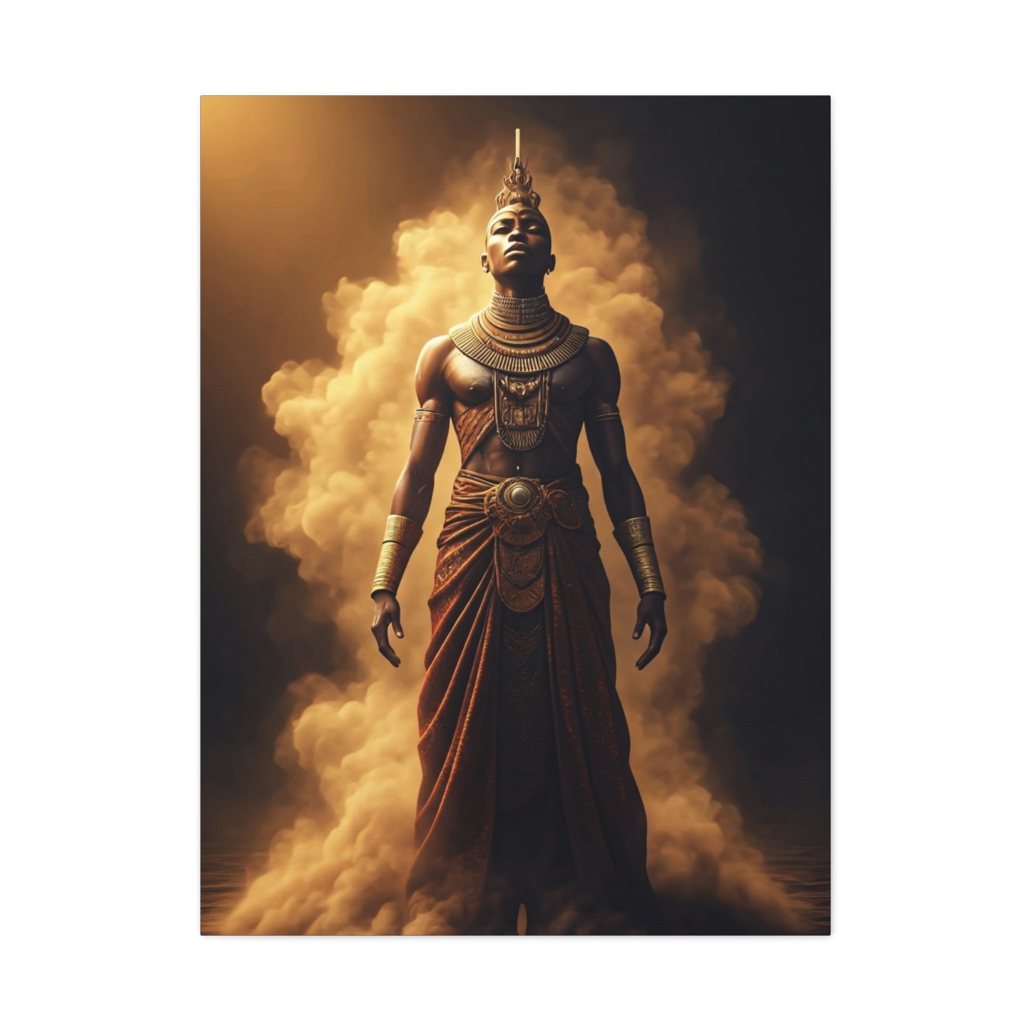 Mist-Born Warrior Presence Wall Art & Canvas Prints