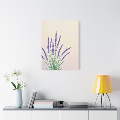 Lavender Botanical Minimal Illustration Wall Art & Canvas Prints