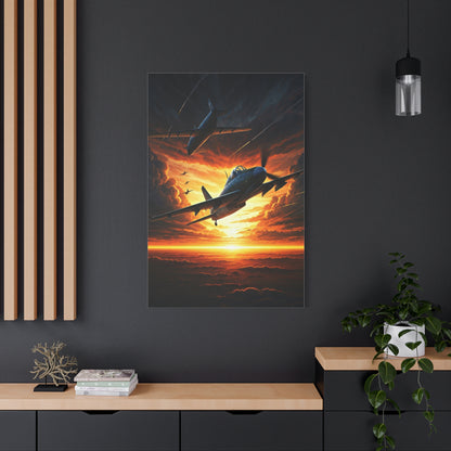 Firestorm Jet Mission Sunset Wall Art & Canvas Prints