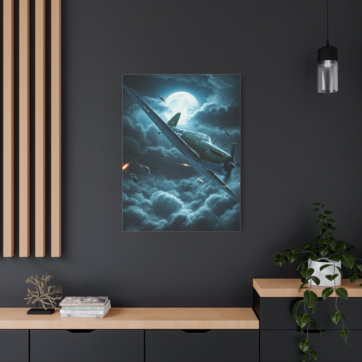 Moonlit Storm Flight Mystery Wall Art & Canvas Prints