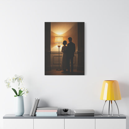 Golden Glow Embrace Interior Wall Art & Canvas Prints