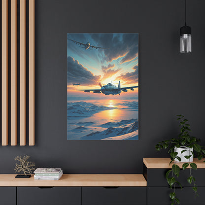 Dawn Jet Breakthrough Over the Clouds Wall Art & Canvas Prints