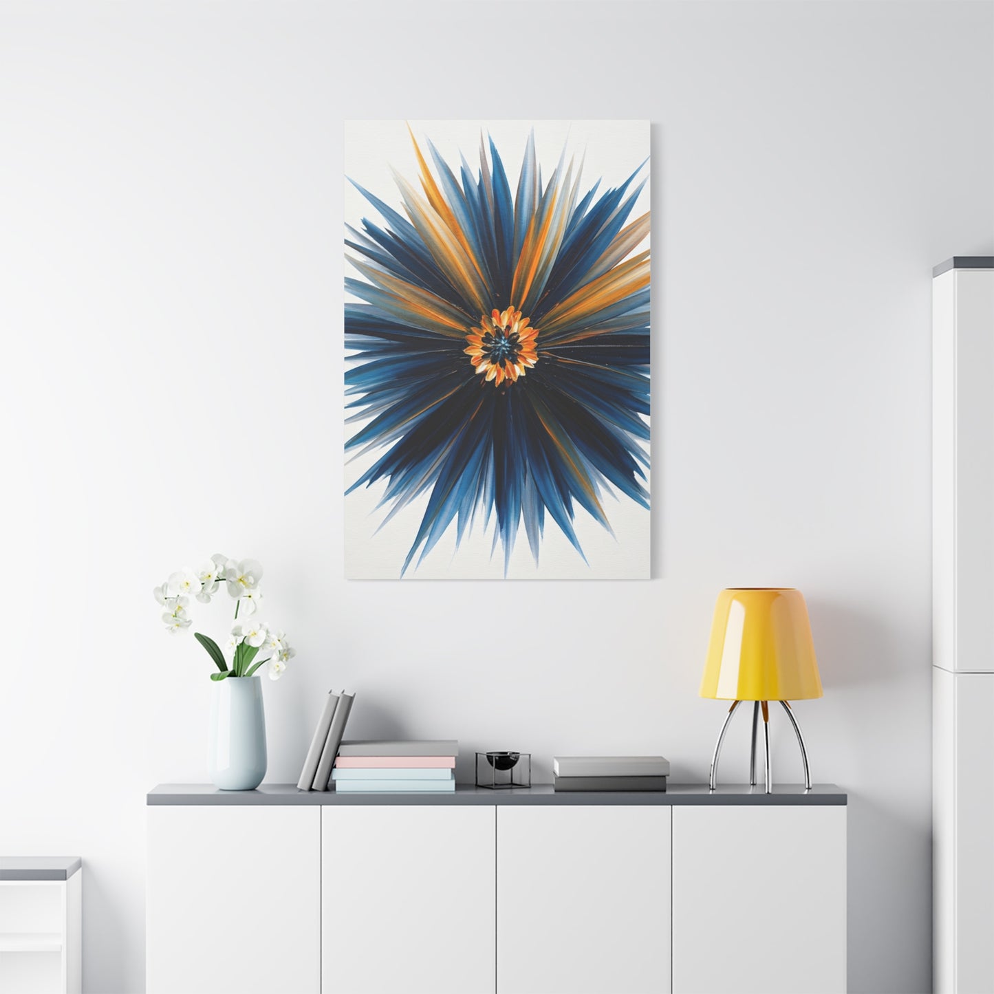 Midnight Bloom Radiance Abstract Wall Art & Canvas Prints