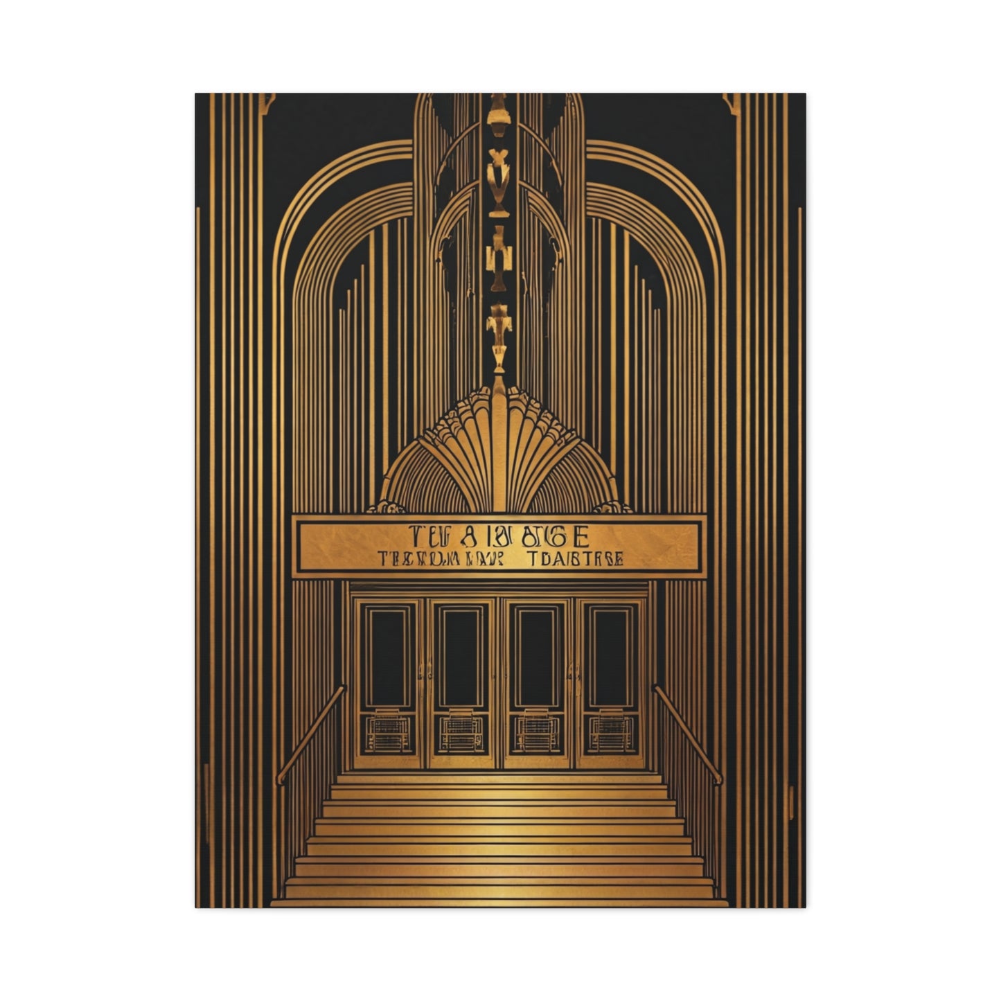 Grand Theatre Entrance Art Deco Wall Art & Canvas Prints