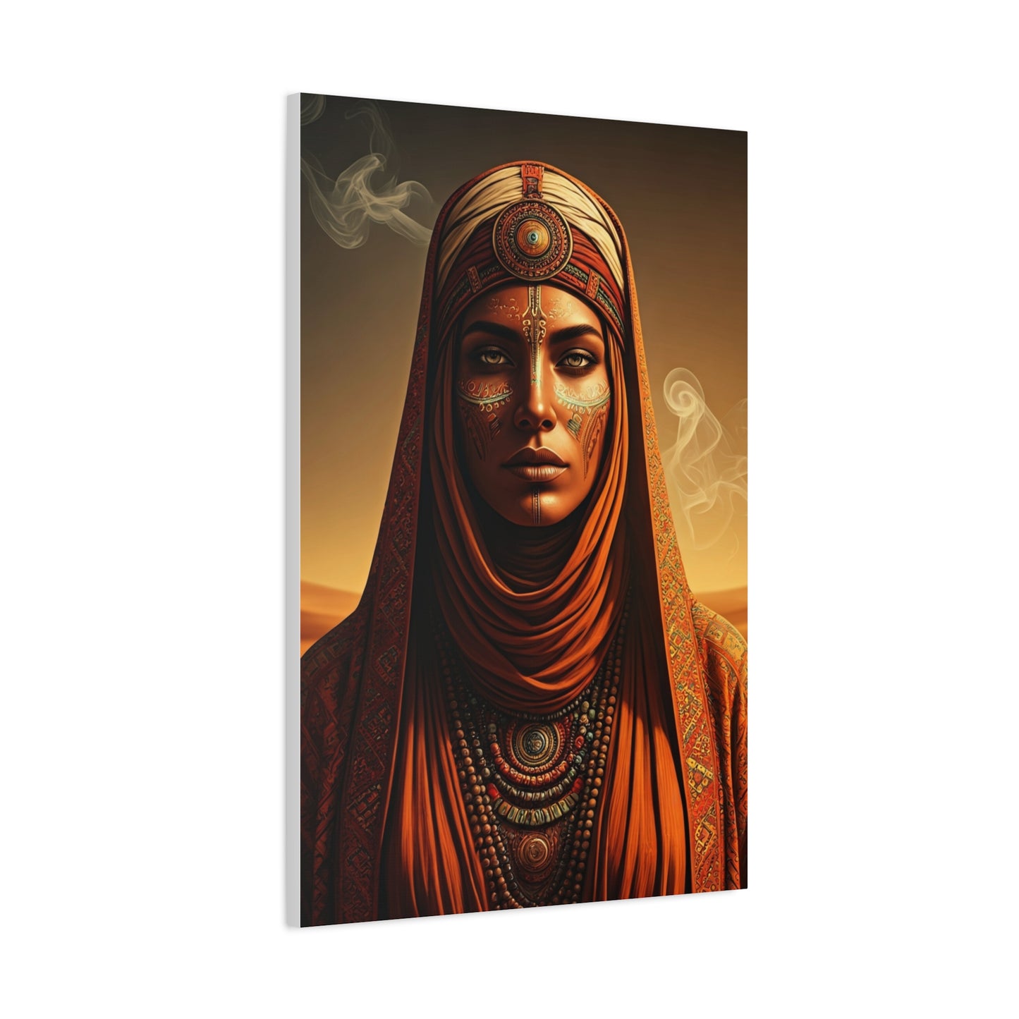 Desert Oracle with Sacred Symbols Wall Art & Canvas Prints