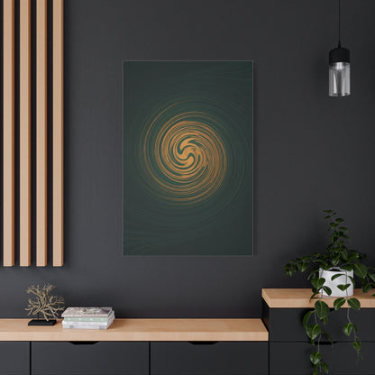Golden Abyss Spiral Wall Art & Canvas Prints
