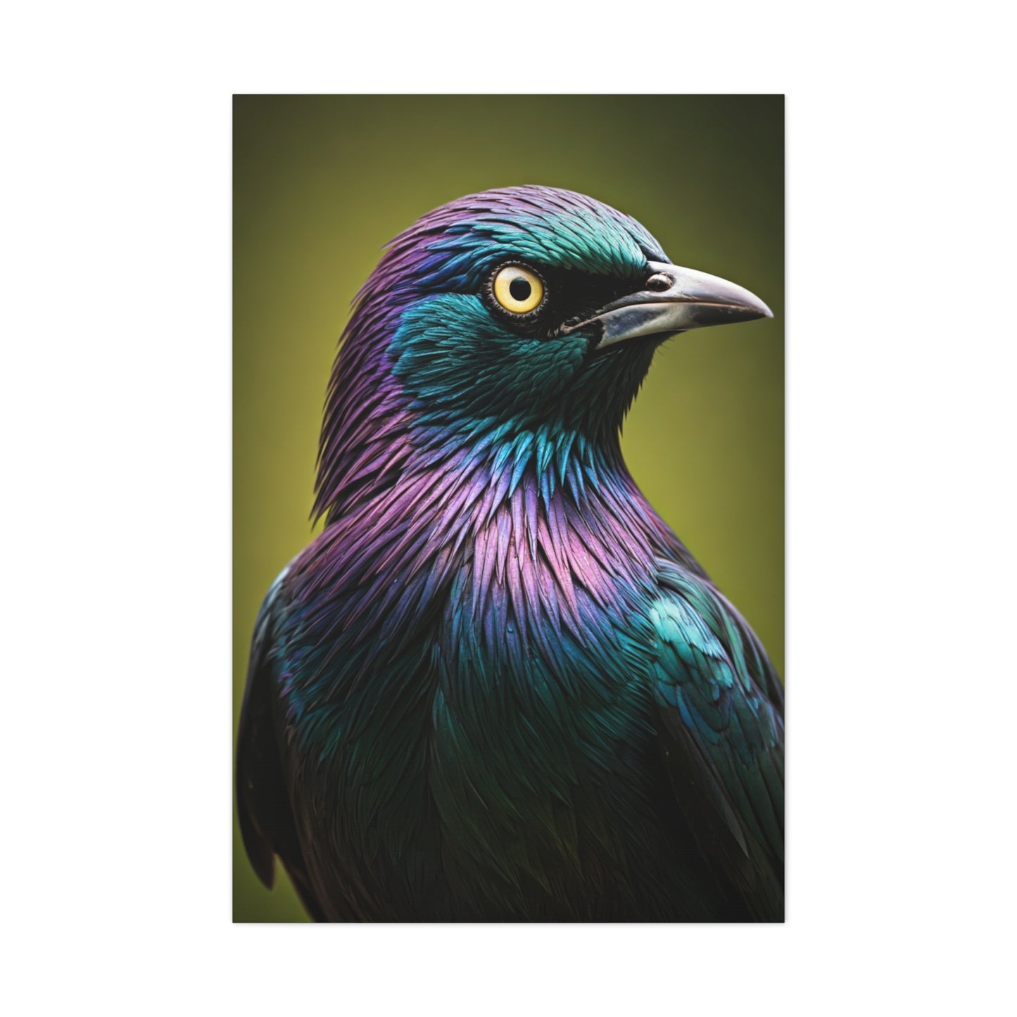Iridescent Pigeon Portrait Wall Art & Canvas Prints