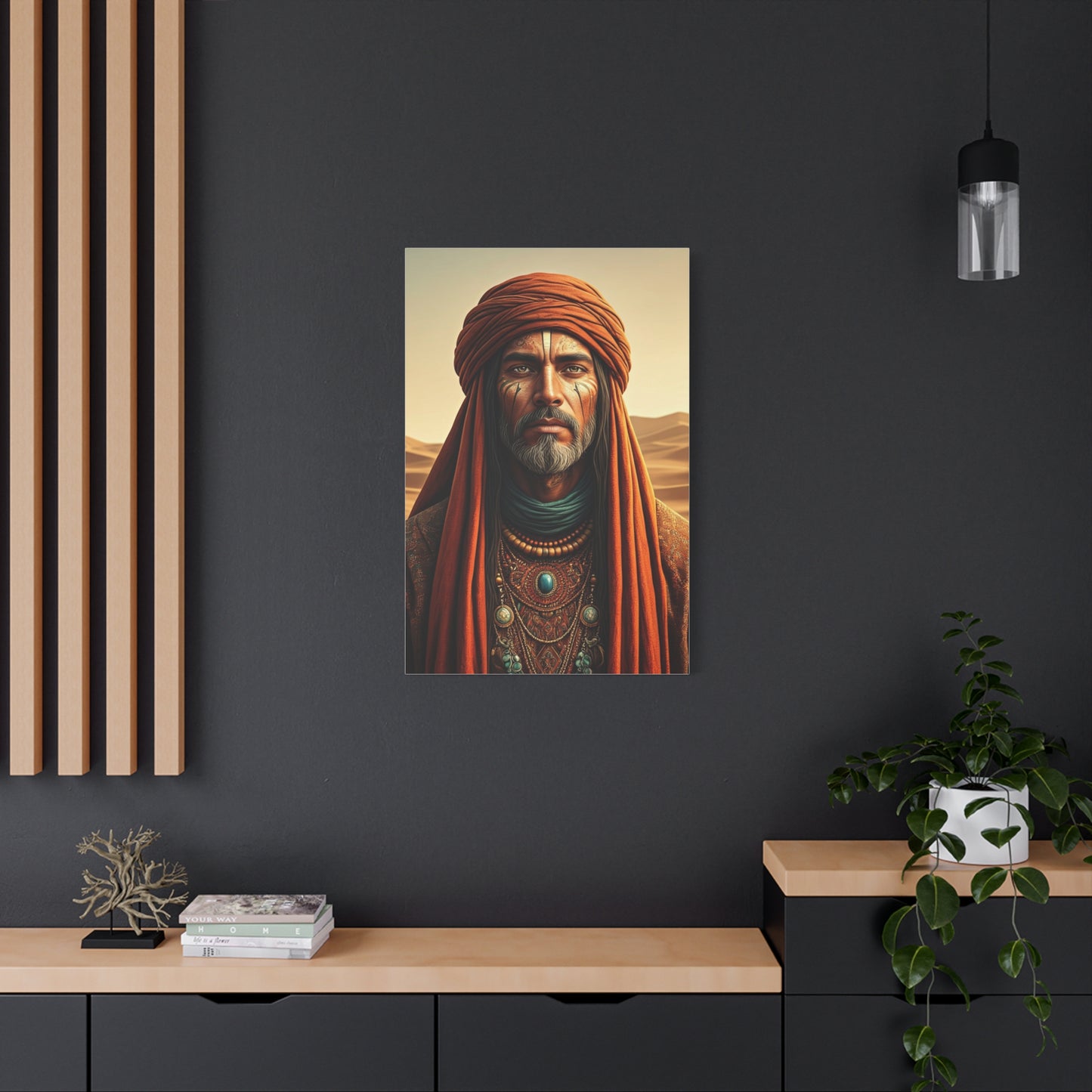 Desert Elder with Tribal Markings Wall Art & Canvas Prints