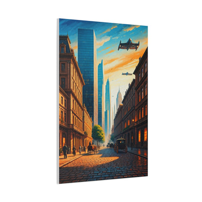 Futuristic Skyline Cityscape Wall Art & Canvas Prints