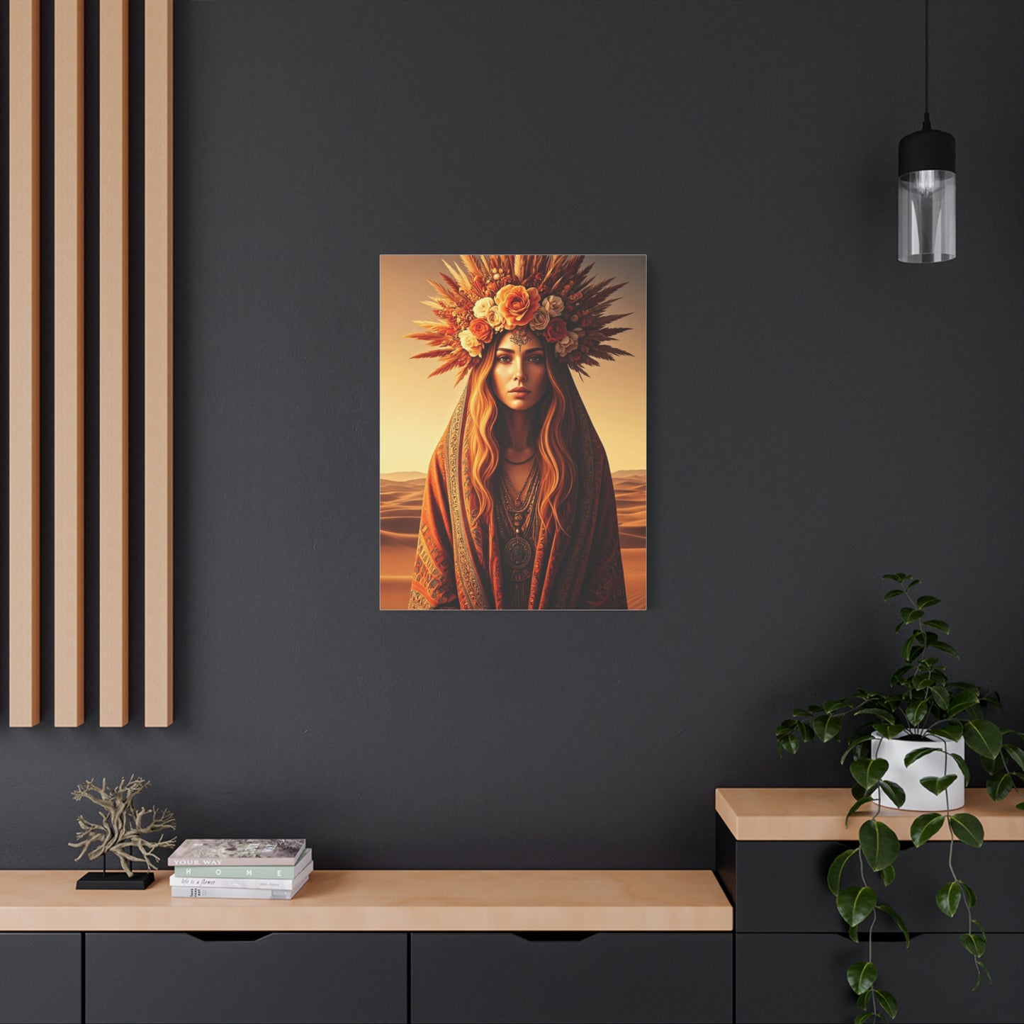 Bohemian Floral Crown Muse Wall Art & Canvas Prints