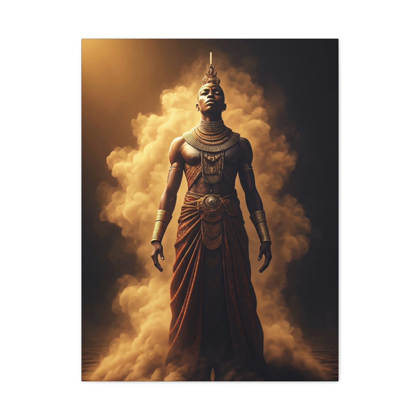 Mist-Born Warrior Presence Wall Art & Canvas Prints