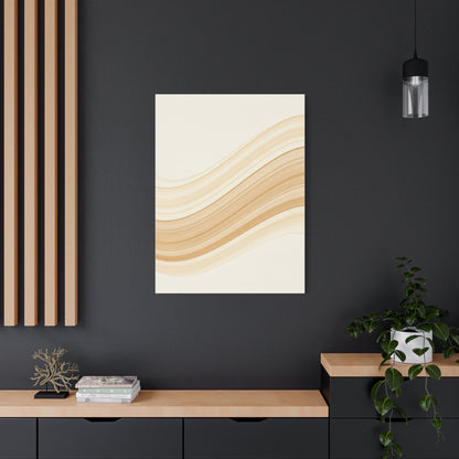 Golden Sand Flow Abstract Wall Art & Canvas Prints