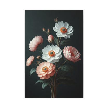Midnight Bloom Elegance Wall Art & Canvas Prints
