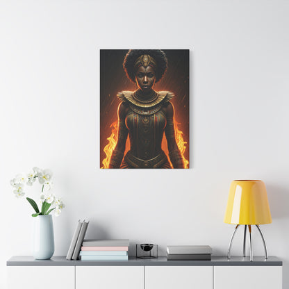 Flame Crown Warrior Queen Wall Art & Canvas Prints