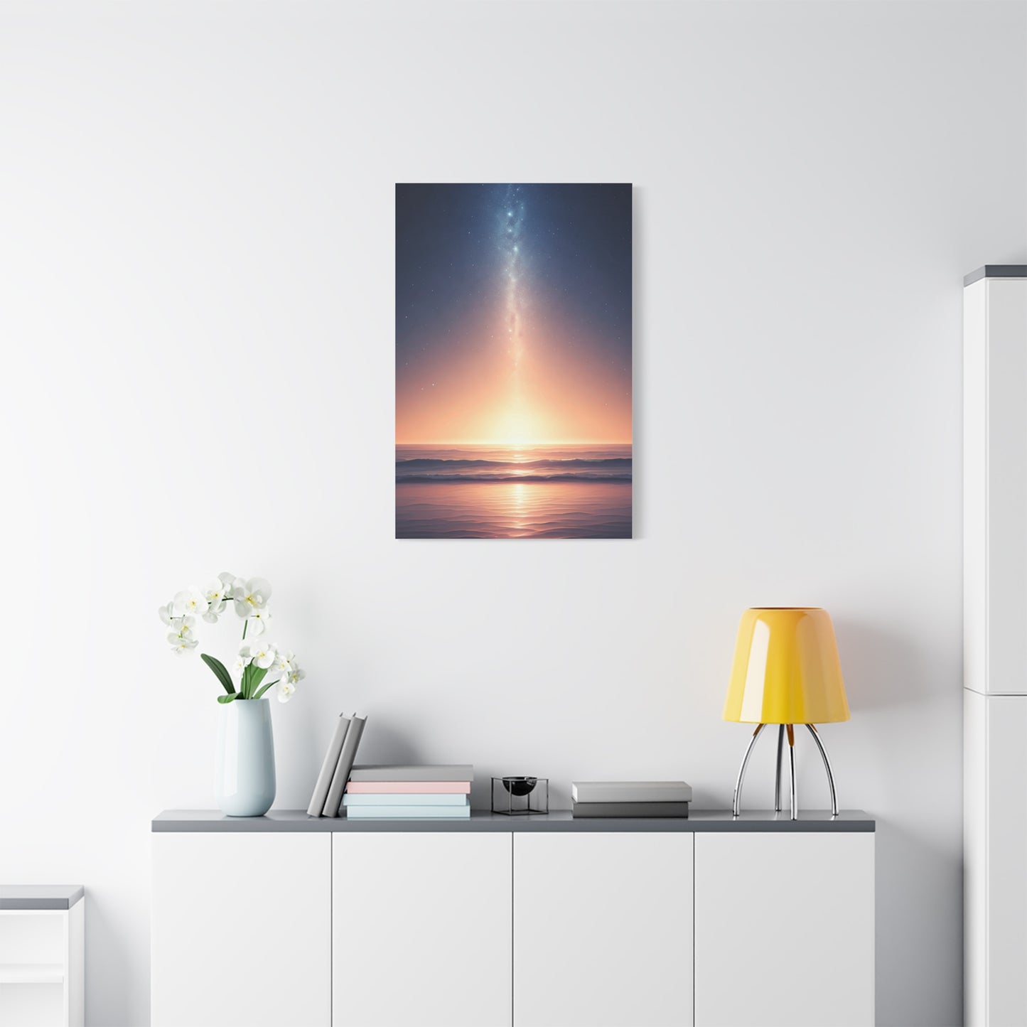 Celestial Path Over Calm Ocean Wall Art & Canvas Prints