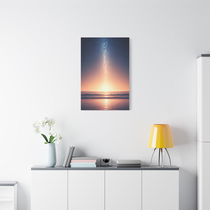 Celestial Path Over Calm Ocean Wall Art & Canvas Prints