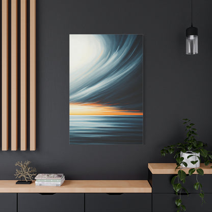 Ethereal Ocean Dusk Abstract Wall Art & Canvas Prints