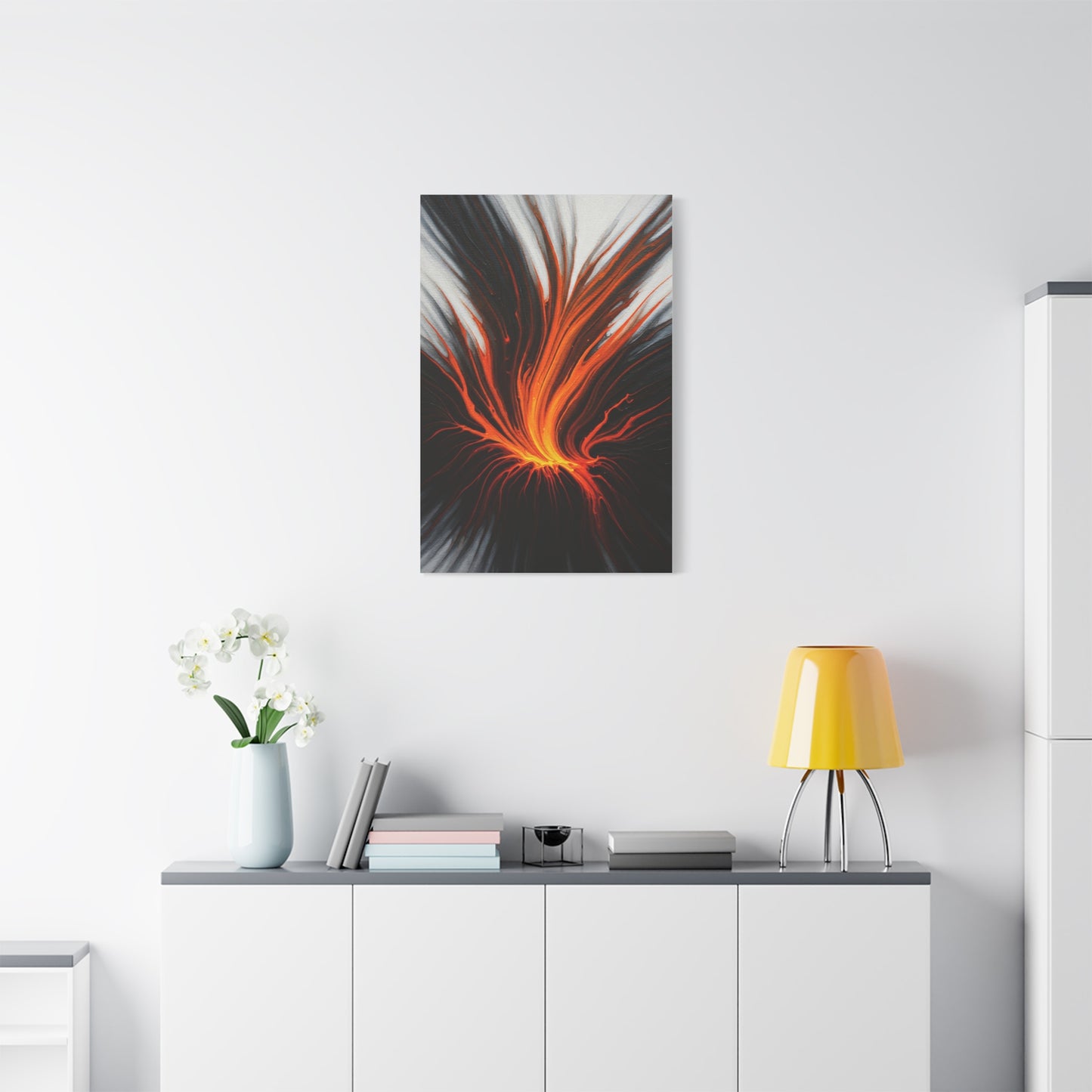 Fiery Energy Surge Abstract Wall Art & Canvas Prints