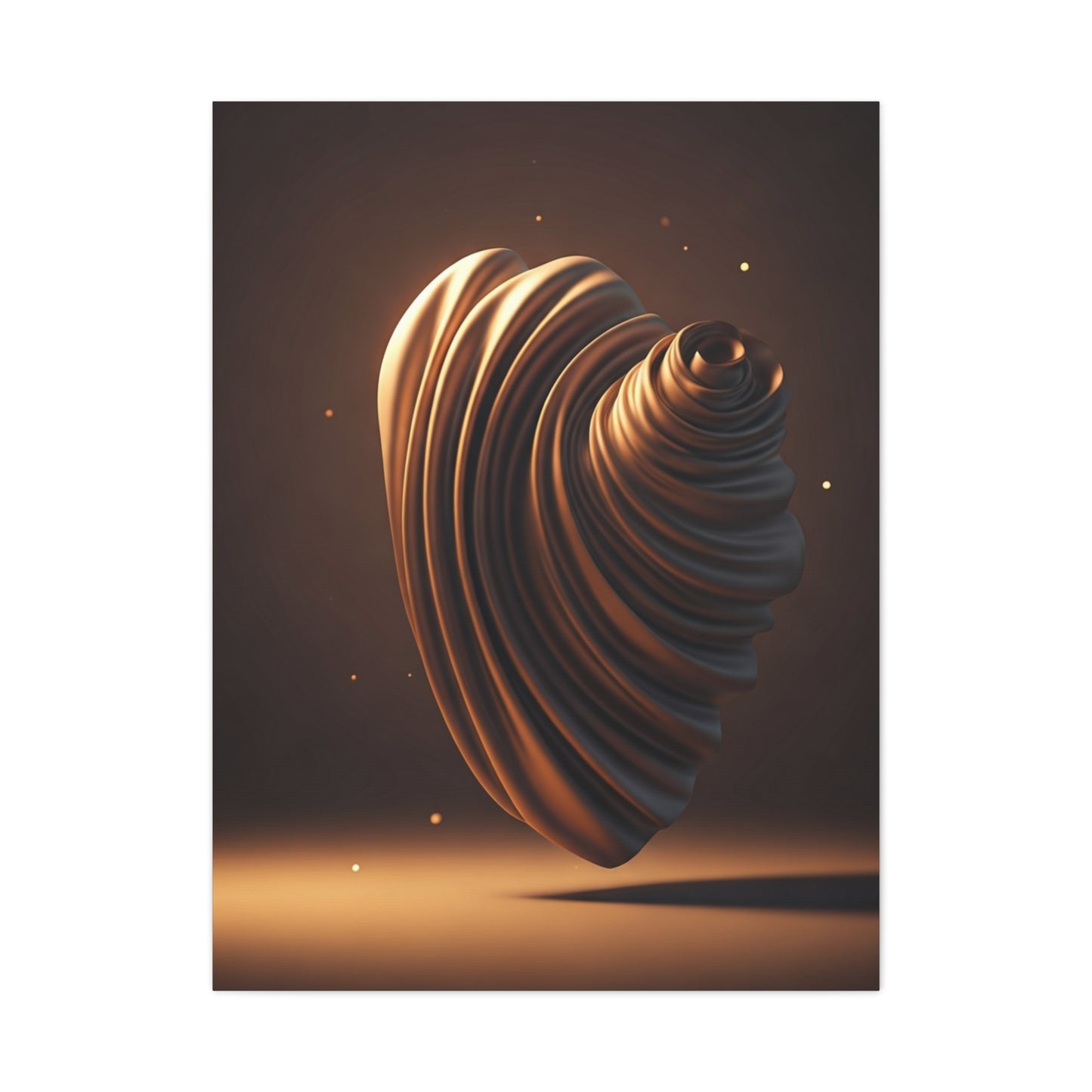 Sculpted Spiral Form Wall Art & Canvas Prints