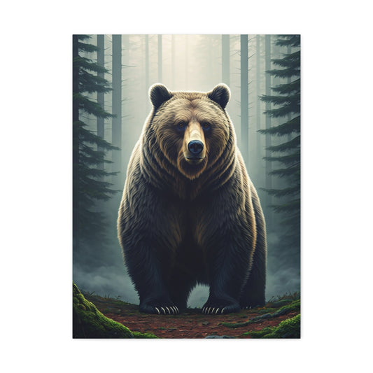 Majestic Forest Grizzly Bear Wall Art & Canvas Prints